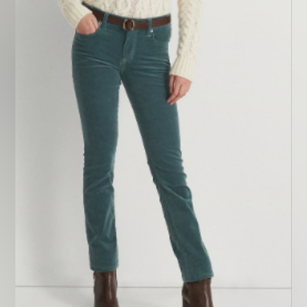 Lauren Ralph Lauren Corduroy Mid-rise Straight Leg Pants SIZE  8